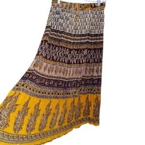 Mexicali Blues Skirt Womens S/M Midi Boho Hippie Gypsy Festival India Bells